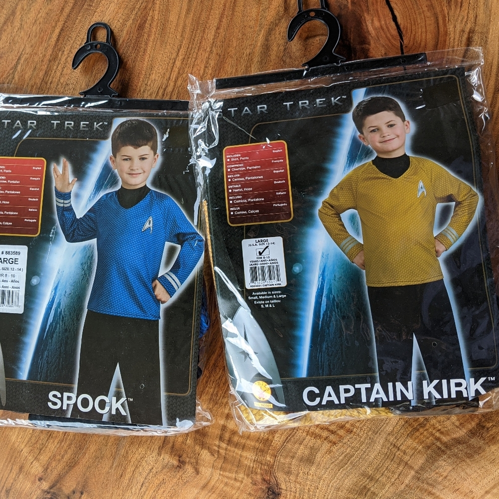 Kids Kirk and Spock Costumes